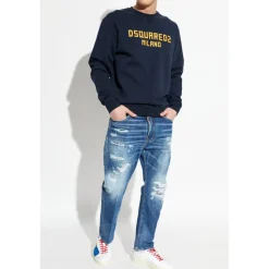 Sweatshirt with printed logo