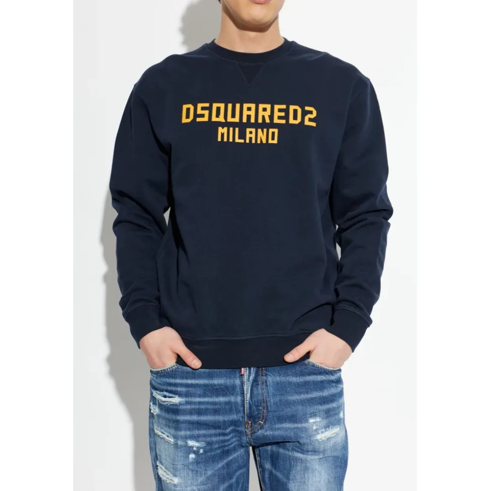 Sweatshirt with printed logo
