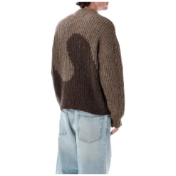 Swirl Wool Crewneck Sweater