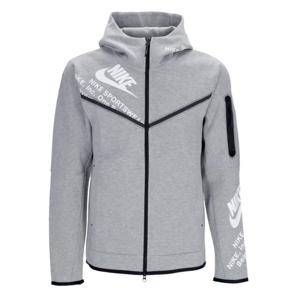 Tech Fleece Zip Hoodie Gray Heather