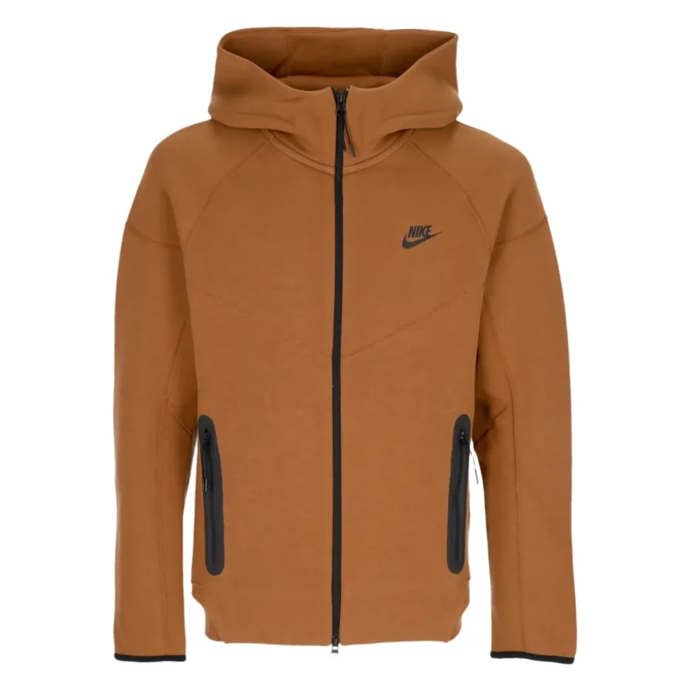 Tech Fleece Zip Hoodie Lt British Tan/Black