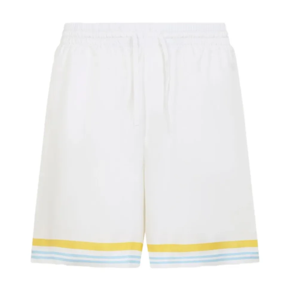 Tennis Landscape Silk Shorts