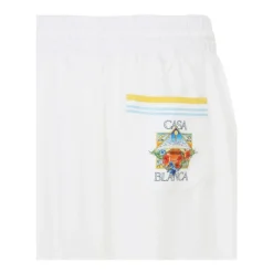 Tennis Landscape Silk Shorts