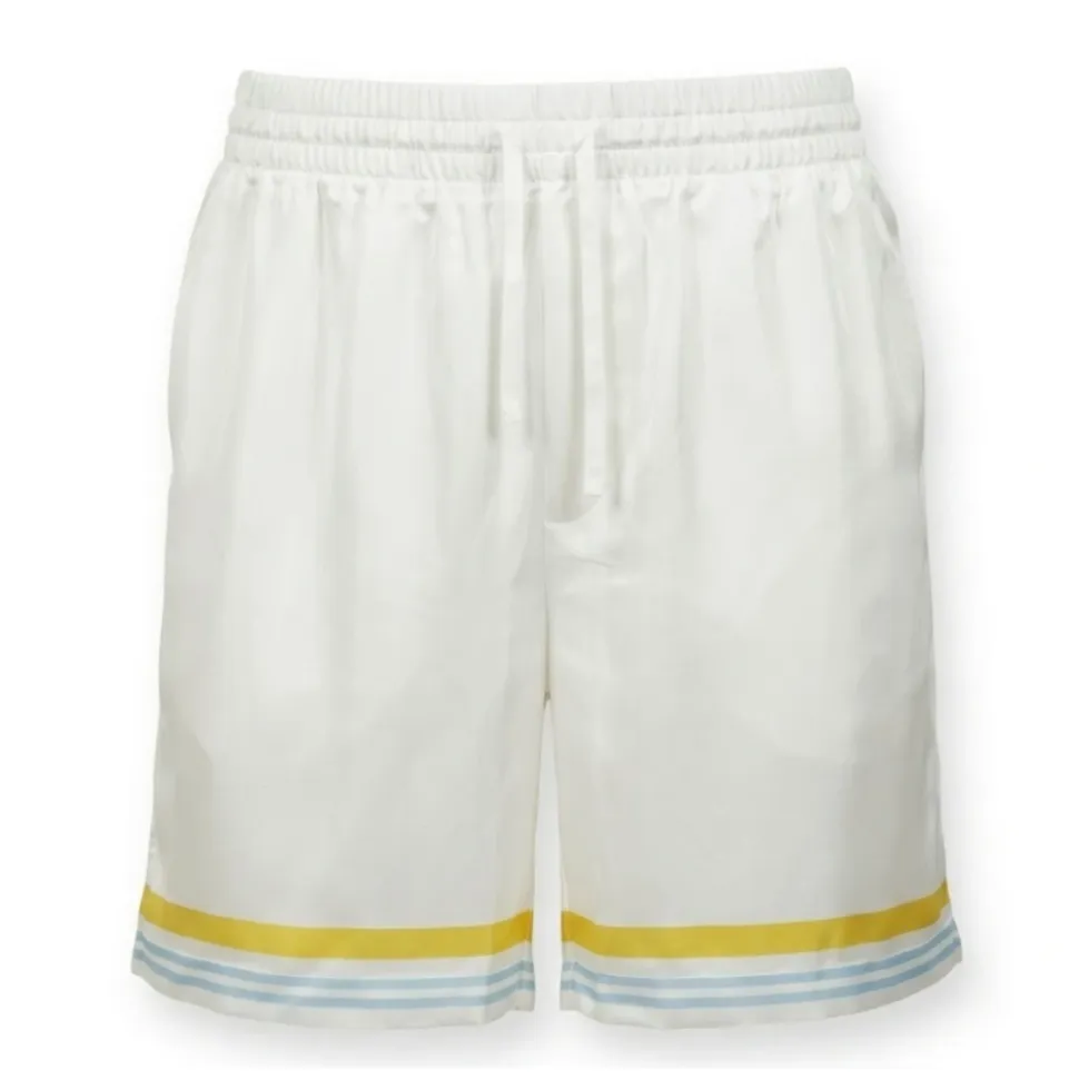 Tennis Landscape Silk Shorts