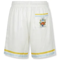 Tennis Landscape Silk Shorts