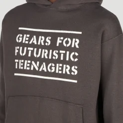 Text Print Hoodie Sweatshirt