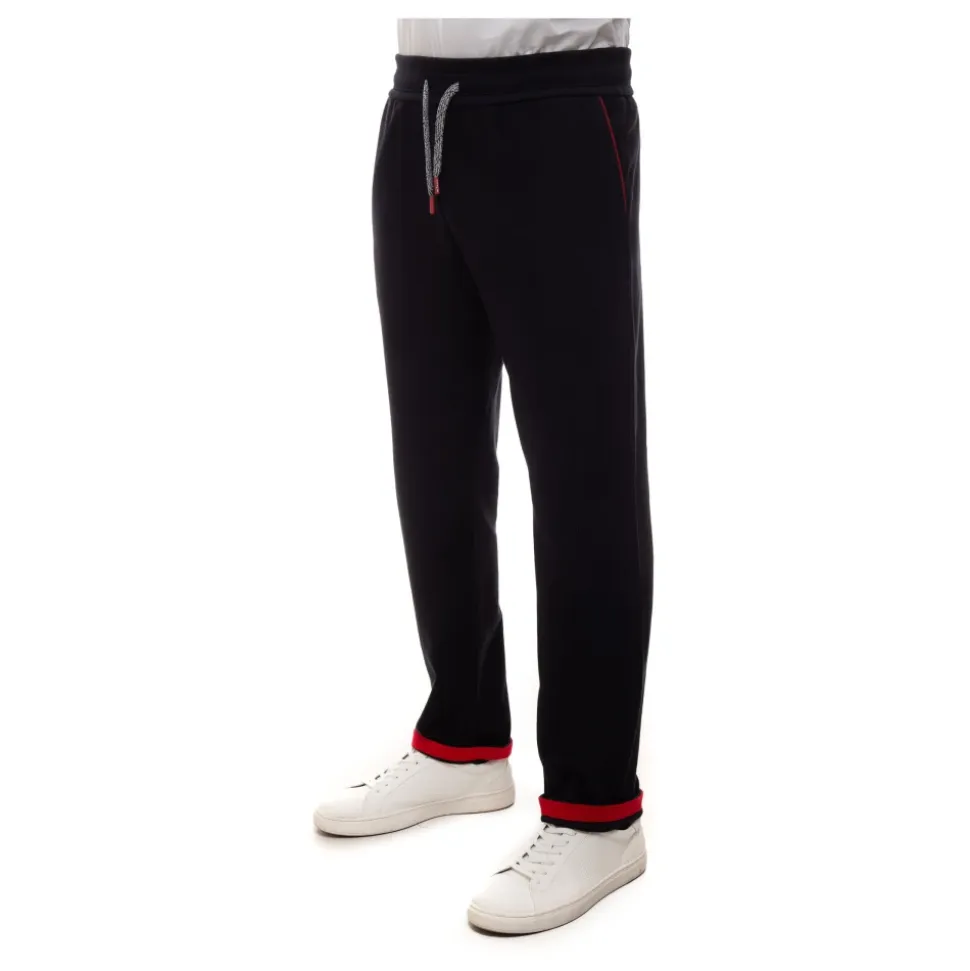 Textured Cotton Tracksuit with Logo Detail