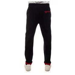 Textured Cotton Tracksuit with Logo Detail