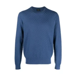 Textured Ribbed-Trim Jumper