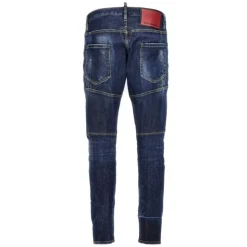 Tidy Biker Jeans with Used Effect