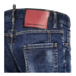 Tidy Biker Jeans with Used Effect