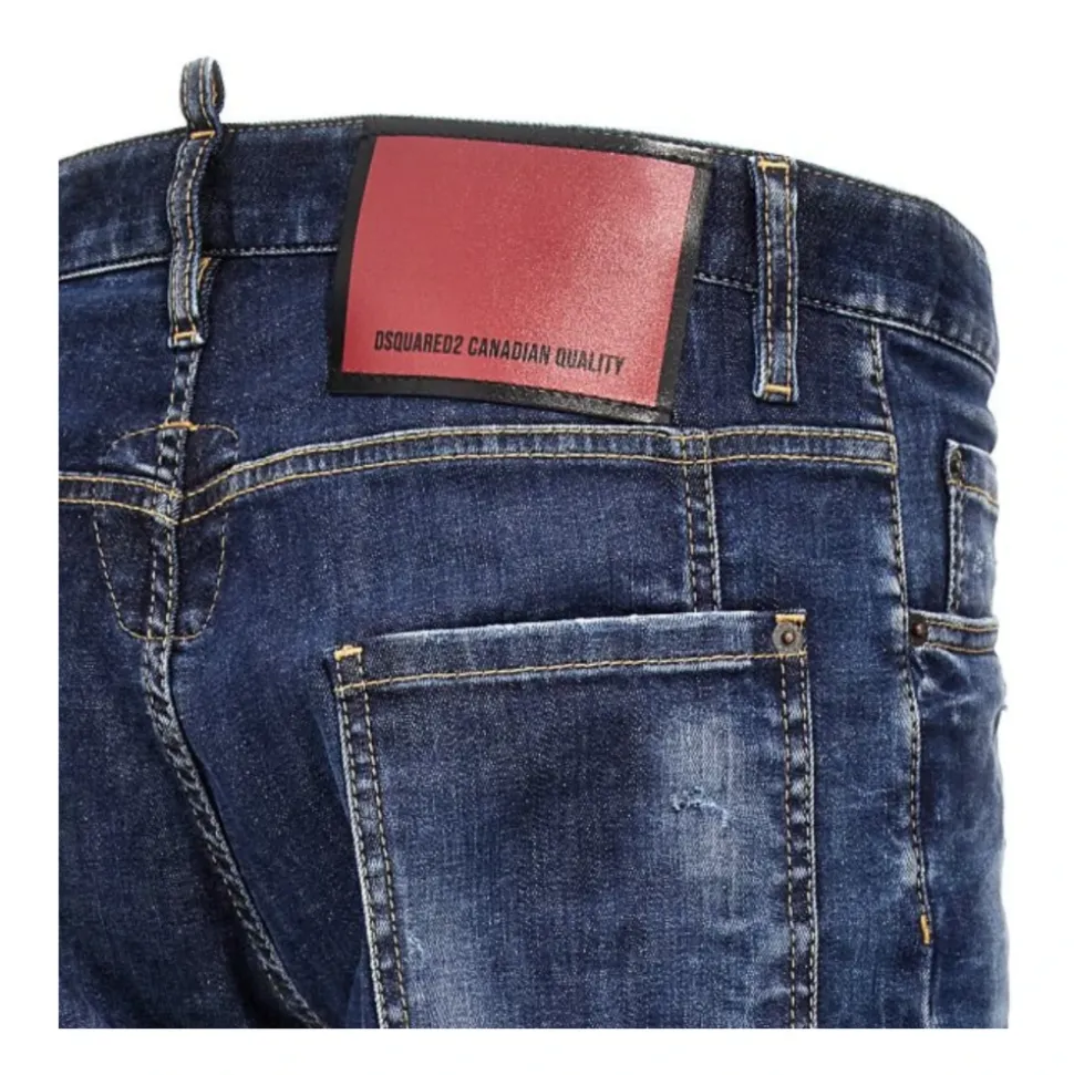 Tidy Biker Jeans with Used Effect
