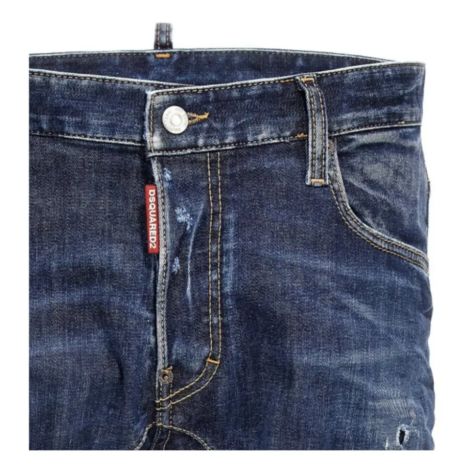 Tidy Biker Jeans with Used Effect
