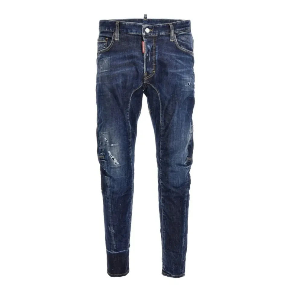 Tidy Biker Jeans with Used Effect