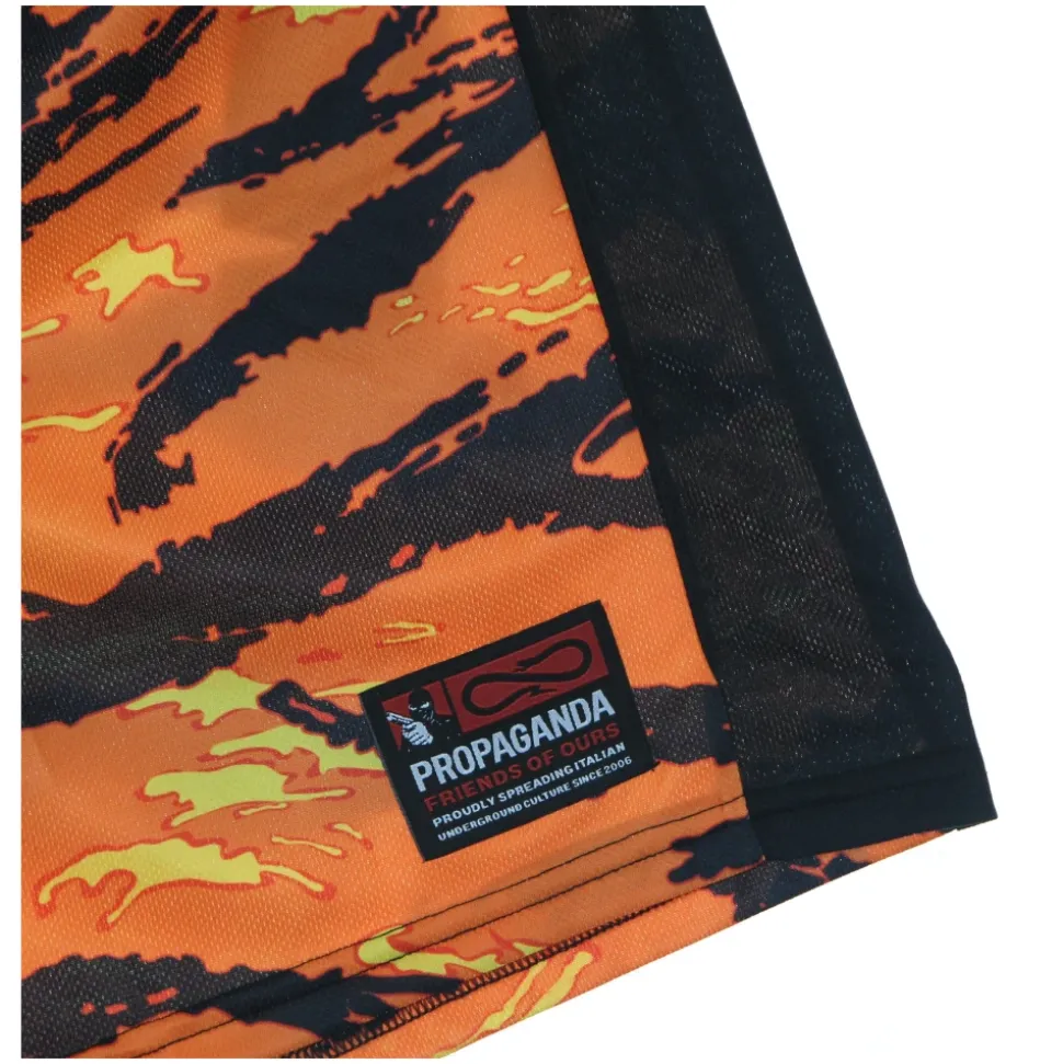 Tiger Camo Basketball Shorts Orange