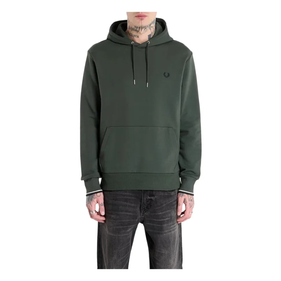 Tipped Hooded Sweatshirt