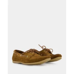 Tobacco Brown Suede Loafers