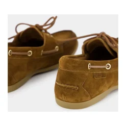 Tobacco Brown Suede Loafers