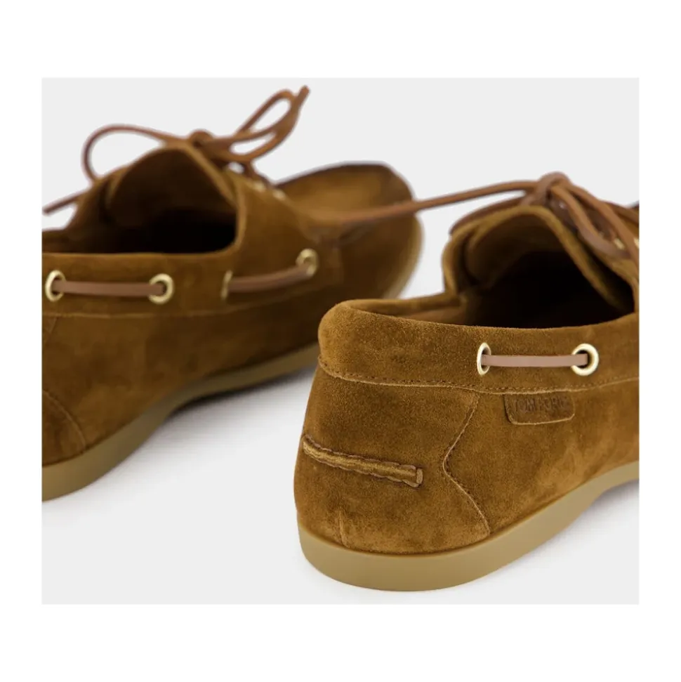 Tobacco Brown Suede Loafers