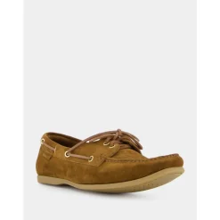 Tobacco Brown Suede Loafers