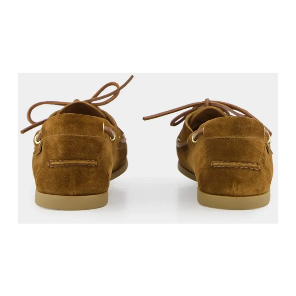 Tobacco Brown Suede Loafers