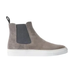 Tommaso Grey Suede Platform Sneakers