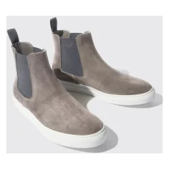 Tommaso Grey Suede Platform Sneakers