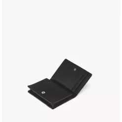 Travia Quilted Card Wallet in Crushed Leather
