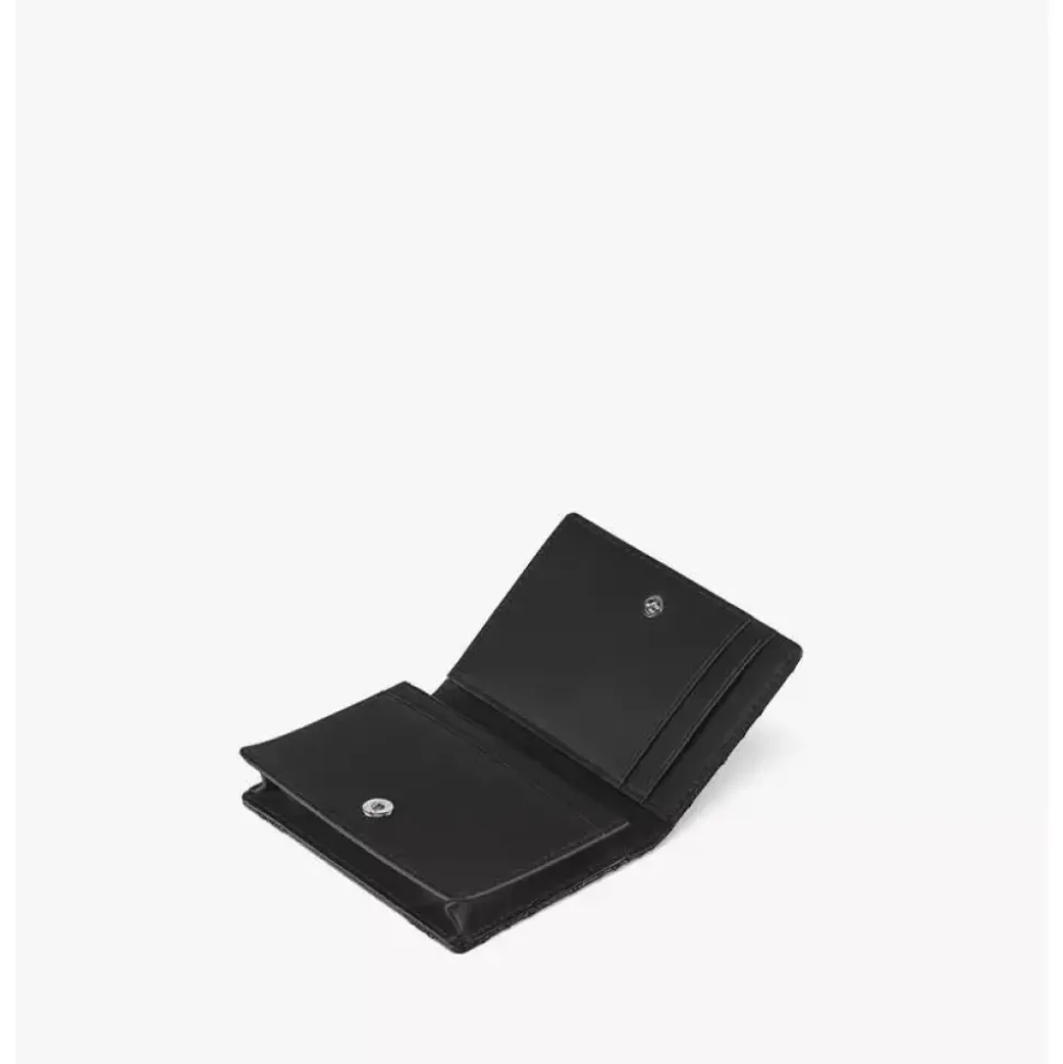 Travia Quilted Card Wallet in Crushed Leather