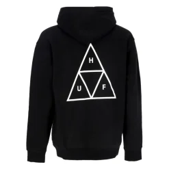 Triple Triangle Long Sleeve Hoodie Black