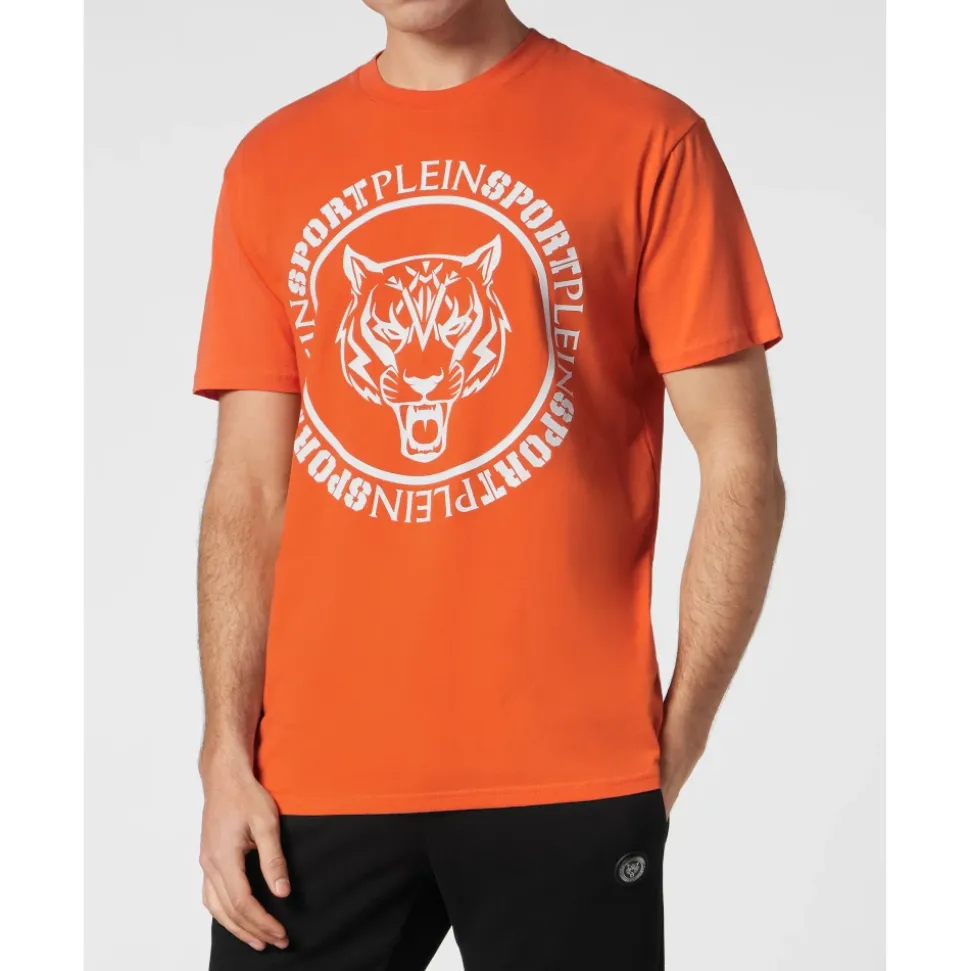 T-shirt Round Neck Carbon Tiger