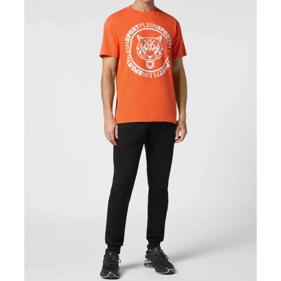 T-shirt Round Neck Carbon Tiger