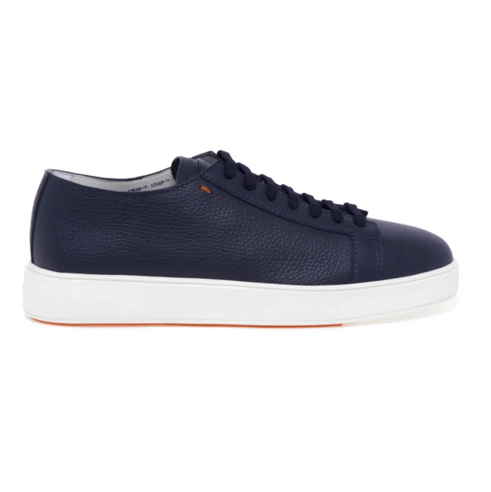 Tumbled Leather Low-top Sneaker