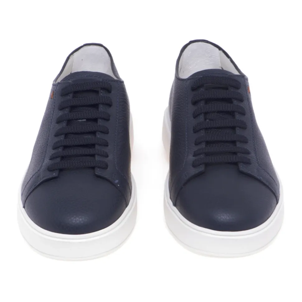 Tumbled Leather Low-top Sneaker