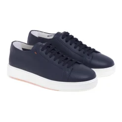 Tumbled Leather Low-top Sneaker