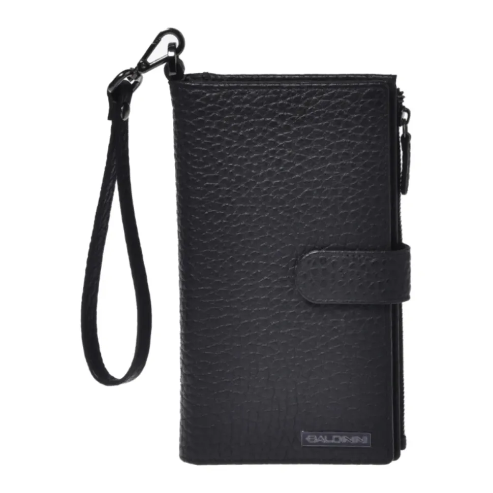 Tumbled Leather Zipped Wallet