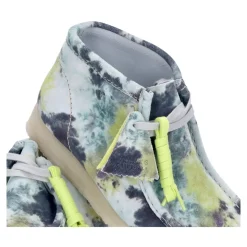 Turquoise Tie Dye Wallabee Boot