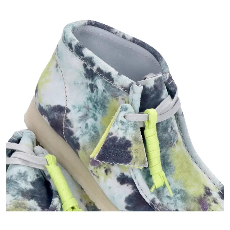 Turquoise Tie Dye Wallabee Boot