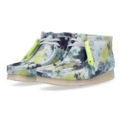 Turquoise Tie Dye Wallabee Boot