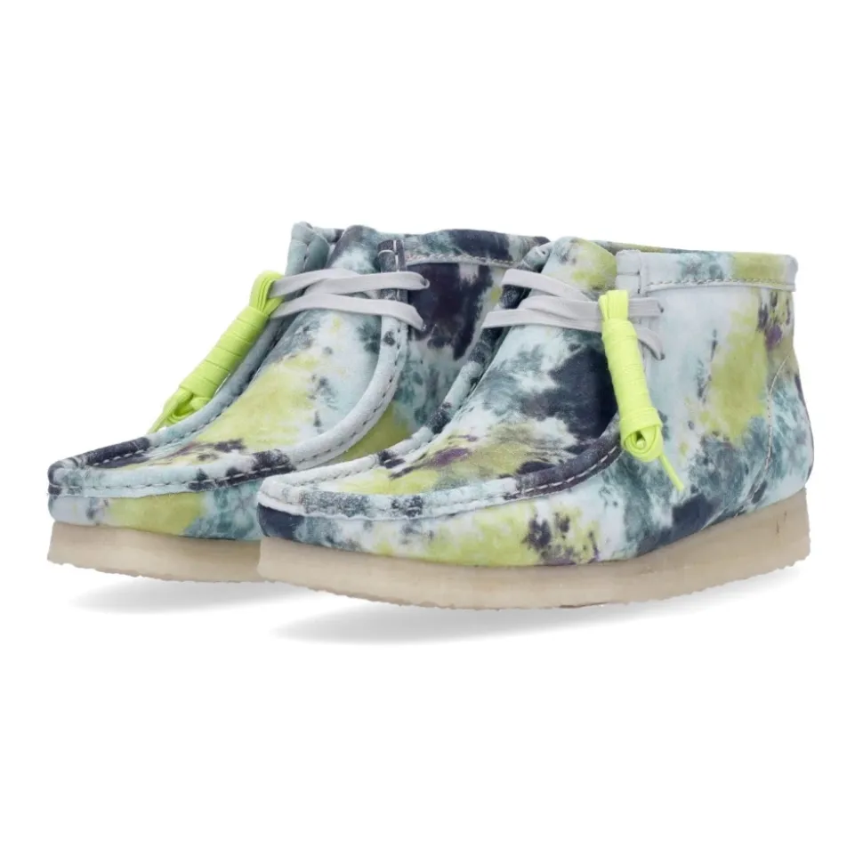 Turquoise Tie Dye Wallabee Boot