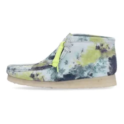 Turquoise Tie Dye Wallabee Boot