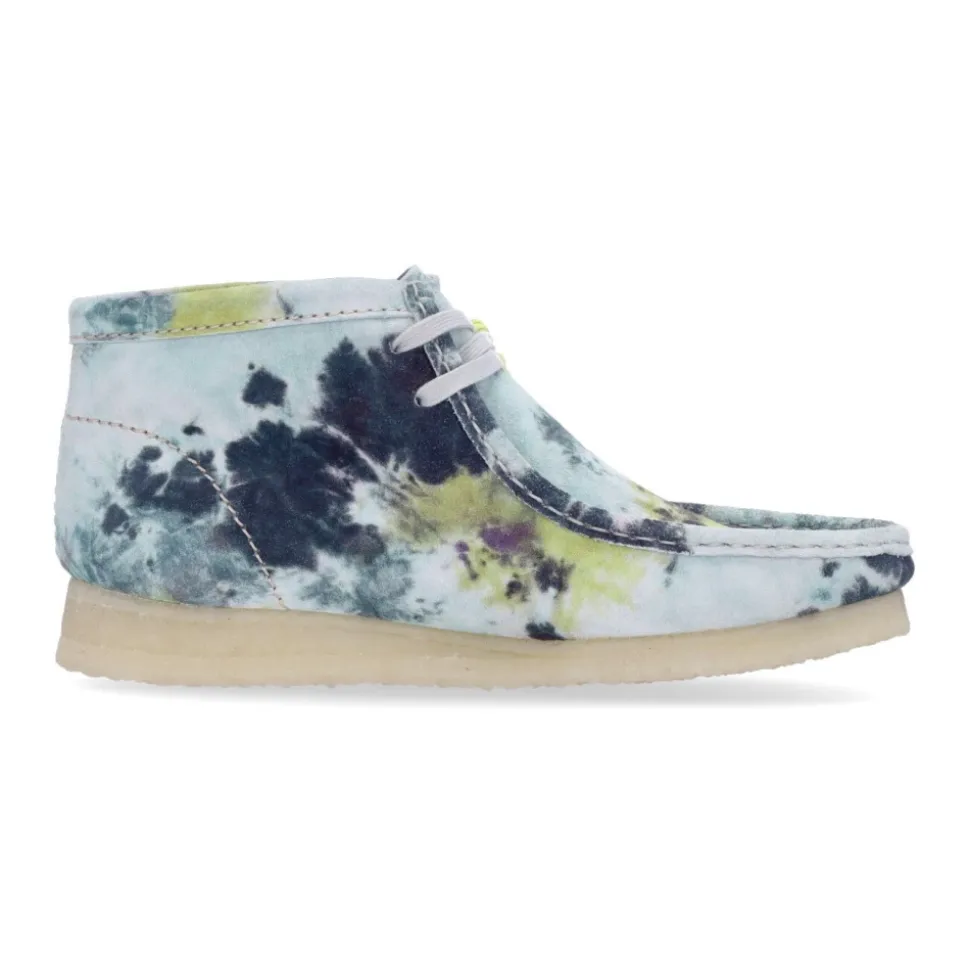 Turquoise Tie Dye Wallabee Boot