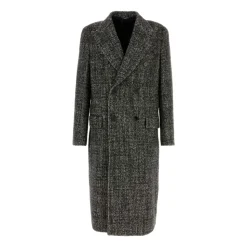 Two-tone Wool Blend Coat