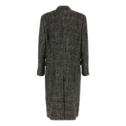 Two-tone Wool Blend Coat