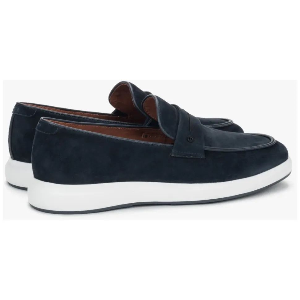 Velour Loafers on a Flexible Sole