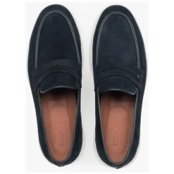 Velour Loafers on a Flexible Sole