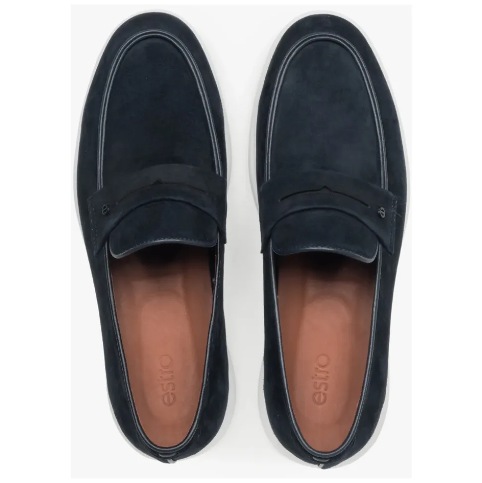 Velour Loafers on a Flexible Sole