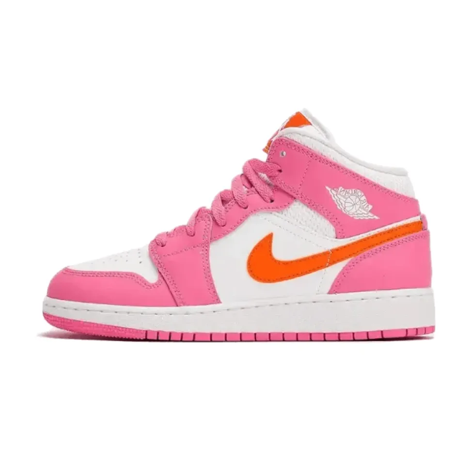 Vibrant Mid Pinksicle Safety Orange Shoes