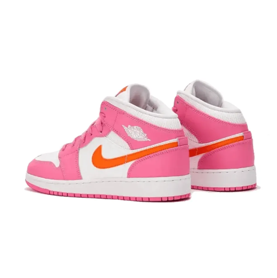 Vibrant Mid Pinksicle Safety Orange Shoes