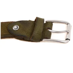 Vintage-Effect Suede Belt